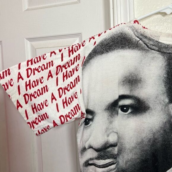 Vintage 1990 Martin Luther King "I Have A Dream" Tee Cotton Single Stitch XL - Picture 5 of 15